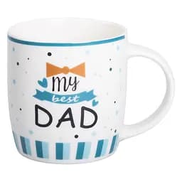 Чашка порцелянова MY BEST DAD 450 мл для тата Liling Rongxiang Ceramic RX-N240278MD