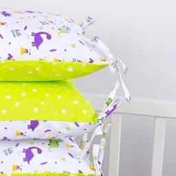 Подушка-борт MirSon Kids Time 18-0001 Hello Dino захисна біла 4 шт. - мініатюра 3