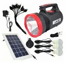Ліхтар кемпінговий (станція) Luxury YJ-1908 10W+22SMD + MP3 FM + P.B.+ solar + ЗУ220В + 3 режими - мініатюра 4