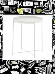 Стіл з підносом ІКЕА 45х53 см Білий - мініатюра 2