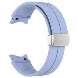 Браслет Cls для Samsung Galaxy Watch 4 - блакитний ширина кріплення 20мм силікон Watchbands (W14-9WB35266726) - мініатюра 2