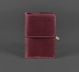 Женский кожаный кард-кейс 7.0 бордовый Crazy Horse