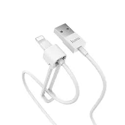 Кабель Hoco Lightning with holder X31, 1 метр белый