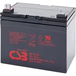 Аккумулятор CSB AGM 12V (12V/34Ah/408Wh) (GP12340) [112295]