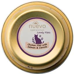 Вологий корм для котів Nuevo Lovely куряче філе з лососем та морквою 85 г