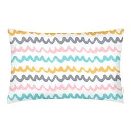 Дитяча постільна білизна в ліжечко WAVY LINES, бірюзовий (WavyLinesColor_Mustard_140) - мініатюра 3
