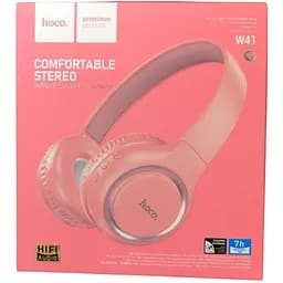 Наушники полноразмерные Hoco W41 Charm BT 5.3 беспроводные розовые