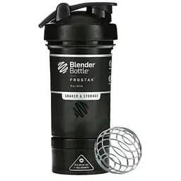Шейкер спортивний BlenderBottle ProStak 22oz/650 мл з 2-ма контейнерами Black (PS 22oz Black/Black)
