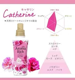Японський парфумований кондиціонер для білизни Lion Soflan Aroma Rich Catherine, аромат квітів і фруктів, 480 мл - мініатюра 2
