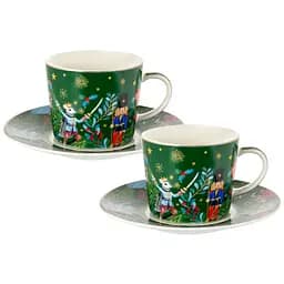 Чайний набір Lefard Green Christmas 250 мл 4 предмети (922-098)