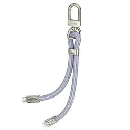 Кабель PD - Шнурок для браслета Hoco GH5 Elegant C to iP 20W/0.22 м синій