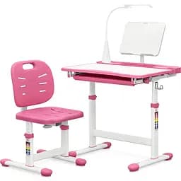 Комплект мебели Evo-kids Evo-17 PN Ergo: стул+стол+полка+лампа (Evo-17 PN Ergo) 