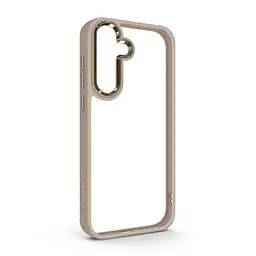 Чехол для Samsung Galaxy S25 5G, UNIT2, бежевый, ударопрочный, прозрачный противоударный чехол-накладка из TPU и поликарбоната (PC), с защитными бортиками, защита всего корпуса от ударов и царапин, ArmorStandart (ARM82868)