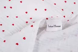 Рушник Lotus Home - Molly Heart muslin light 90x150 - мініатюра 4
