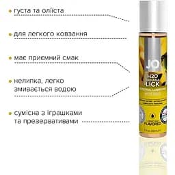 Змазка на водній основі System JO H2O - BaNana Lick (30 мл) - мініатюра 3