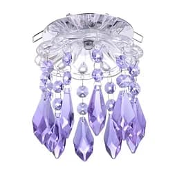Світильник точковий Brille декоративний HDL-G124 CHR+PURPLЕ 162277