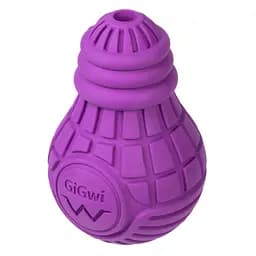 Игрушка для собак Лампочка резиновая GiGwi Bulb Rubber резина L фиолетовая