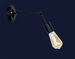 Бра настінне Levistella 752WMBK-1, E27, до 60W, чорний метал, сучасний стиль для дому - мініатюра 2
