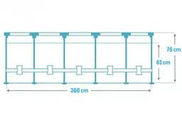 Каркасний басейн Intex з насосом і фільтром 366x76 Garden Frame 28212 - мініатюра 8