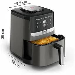 Мультипіч Tefal Easy Fry Silence 1670 Вт темно сіра-чорна (EY551HE0) - мініатюра 3