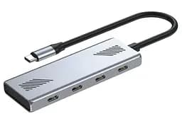 Хаб Gembird UHB-CM-U310-C4-01 на 4 порти USB 3.2