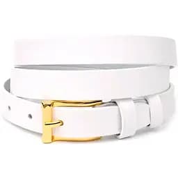 Ремінь шкіряний Grande Pelle для жінок 120х2 см стильний тонкий acs0029633