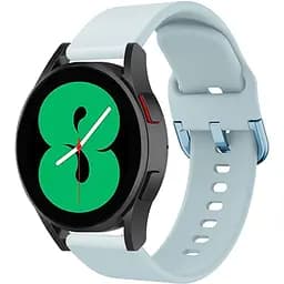 Силіконовий ремінець One Watchbands Samsung Galaxy Watch 4 Classic 46mm - блакитний розмір L ширина кріплення 20мм (WB00S4ONE5446)