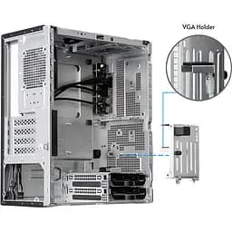 Корпус Chieftec UNI BS-20B-OP, Black, Без БП, Mini Tower, Micro ATX/Mini ITX, 1xType-C/1xUSB 3.2/2xUSB 2.0, макс. CPU - 143 мм/VGA - 270 мм, 1x90 мм позаду, 1х9.5мм відсік для оптичного приводу, 0.8 мм SGCC - мініатюра 5