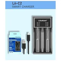 Портативний зарядний пристрій Liitokala Lii-C2 для Li-ion/Ni-Mh/Ni-Cd акумуляторів - мініатюра 3