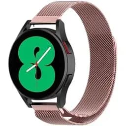 Металевий ремінець Watchbands Milanese Loop Samsung Galaxy Watch 4 Classic 46mm - рожевий ширина кріплення 20мм (WB00S4MMILANESE1446)
