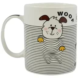 Чашка Vittora Смугаста з песиками 350 мл 1 шт. (111135)