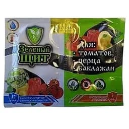 Инсектицид с биостимулятором Зеленый щит для томатов, перца и баклажанов Agromaxi 12 мл + 3 мл (53415)