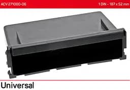 Універсальна кишеня 1 DIN ACV 271000-06 - мініатюра 5