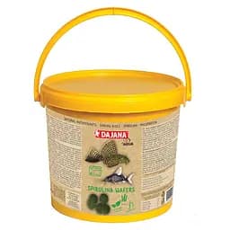 Корм Dajana Spirulina Wafers для донних травоїдних риб у чіпсах 1 кг