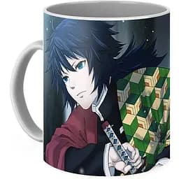 Кружка GeekLand Demon Slayer: Kimetsu no Yaiba Клинок, рассекающий демонов Томиока Сабито KY.02.01 330 мл белая