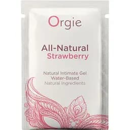 Лубрикант Orgie All Natural Strawberry на водній основі зі смаком полуниці 2 мл