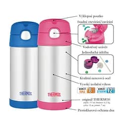 Термопляшка Thermos Foogo для дітей з нержавіючої сталі 355 ml Train - мініатюра 6