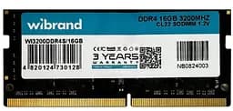 Модуль пам'яті Wibrand DDR4 16GB 3200MHz CL22 SODIMM (WI3200DDR4S/16GB)