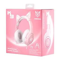 Навушники Onikuma K9 Cat Ear 7.1 рожеві - мініатюра 2