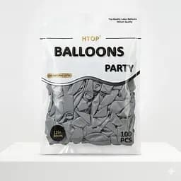 Надувні повітряні кулі HTOP 100 шт Party Balloons 30 см Товари для оформлення Дня народження Святкова атрибутика Темно Сірий - мініатюра 2