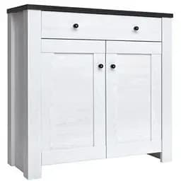 Комод у вітальню ВМК (БРВ) Антверпен II 2D1S (телескопи) Ясен сніжний/Дуб морений (BRW-1530)