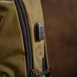Рюкзак текстильний smart унісекс 20623 Vintage оливковий - мініатюра 8