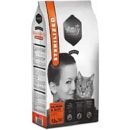 Сухой корм для стерилизованных кошек Amity Sterilized Salmon с лососем 600 г (8436538949078)