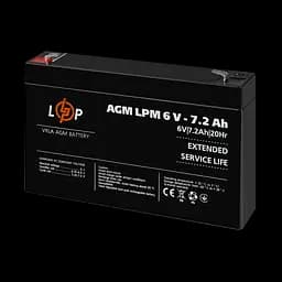 Акумулятор AGM LPM 6V - 7.2 Ah - мініатюра 3