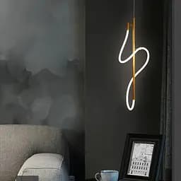 Латунний підвіс із неоном 80 см 35 Вт | Арт. CU 22N/800 AB | Line F