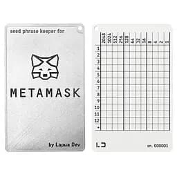 Мнемонічний планшет Lapua Seed phrase keeper for MetaMask (LSPKM)