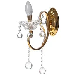 Бра Brille BCL-659W/1 настінне накладне у спальню кришталеве свічка E14 G