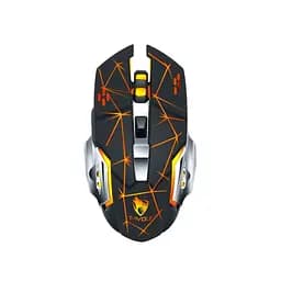 Комп'ютерна миша T-Wolf Q13 бездротова ігрова з підсвічуванням Strip Black Original