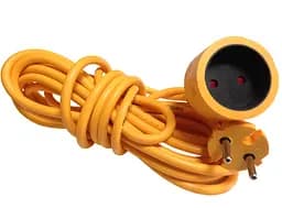 Удлинитель садовый 5м. 10А папа+мама ПВС 2 х 1 100% медь ЛЮМАНО