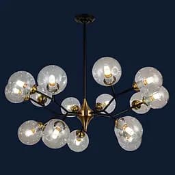 Люстра молекула Levistella 756PR0030-15 BK+CL - мініатюра 2